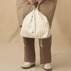 DANTON DRILL CLOTH DRAWSTRING TOTE BAG