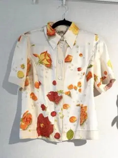 HERMES エルメス 半袖 トップス 花柄　シルク100%のサムネイル