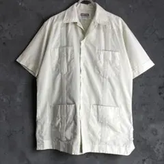 70s WILDER キューバシャツ 半袖 ヴィンテージ　古着　グリーン系のサムネイル