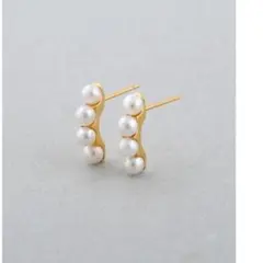 完売品】ete エテ パール ピアス&ピアスチャーム三連パール K18 美品