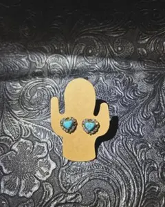 ターコイズハートピアス