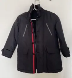 120cm コムサイズム　裏ボアコート　黒