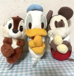 希少‼️ 値下げ不可　チップとデール　ドナルド　ミッキー ぬいぐるみセット