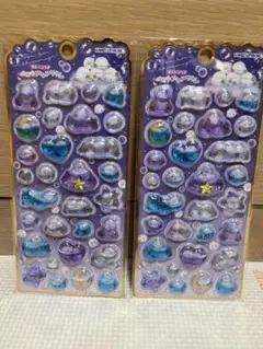 シマエナガ ストーン付きメロウアクアリウム 2枚セット