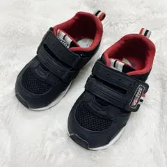 ムーンスター スニーカー 3E 幅広タイプ16.5cm 黒 キッズ
