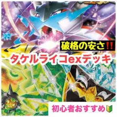 タケルライコexデッキ　本格構築デッキ　構築済みデッキ