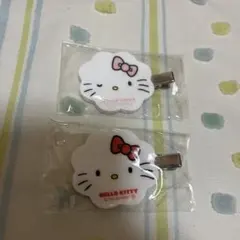 ハローキティ 花型ヘアクリップ 2個セット