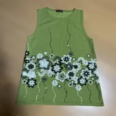 ノースリーブチュニック　グリーンのサムネイル