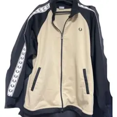 FRED PERRY トラックジャケット ベージュ ブラックのサムネイル