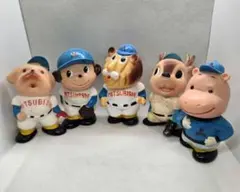 佐藤製薬 サトちゃん貯金箱 野球ユニフォーム 6体セット品【新品未使用