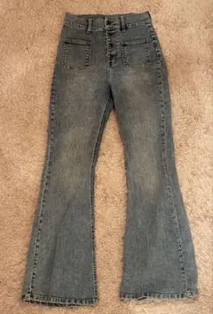 ハイウエストフレアデニムL