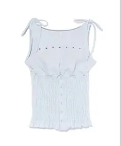 トップス andmary Lana ribbon tops White 2 andmary Lana ribbon tops - メルカリ