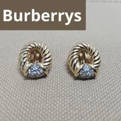 BURBERRY バーバリーズ ヴィンテージ イヤリング ラインストーン