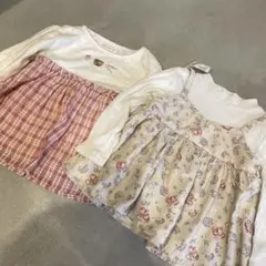 mamaraku 長袖Tシャツ　女の子　2枚セットまとめ売り