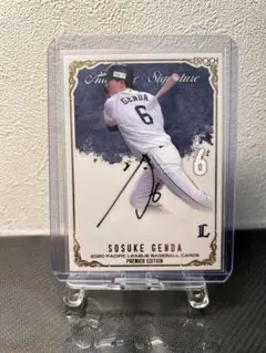 源田壮亮 サイン入り記念品 2017年ルーキー・オブ・ザ・イヤー 源田壮亮サイン入りカード - メルカリ