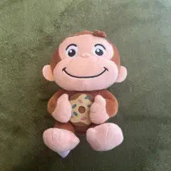 おさるのジョージ　ぽってりぬいぐるみ　ドーナツ