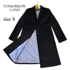 トゥモローランド カシミア混チェスター ロング コート ブラック S／36