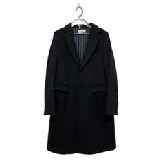 美中古 PARIGOT パリゴ 高級ウールチェスターコートブラック 38