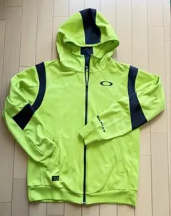 OAKLEY オークリー　蛍光イエロー　フルジップ パーカー　ジャケット　Ｍ