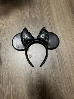 ミニーマウス耳カチューシャ ブラック