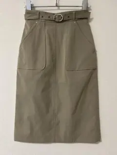 proportion body dressing カーキ　タイトスカート