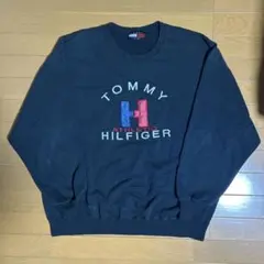 TOMMY HILFIGER 90~00sブラック スウェット XLサイズ
