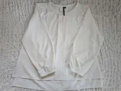 HK WORKS LONDON ホワイトブラウス 長袖シャツLL