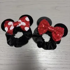 ミニーマウス ディズニー シュシュ　2個セット