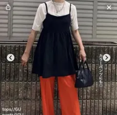 ◎しまむら　キャミブラウス　キャミソール　黒Mサイズ