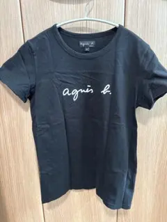 agnès b. ブラック ロゴ Tシャツ 半袖のサムネイル