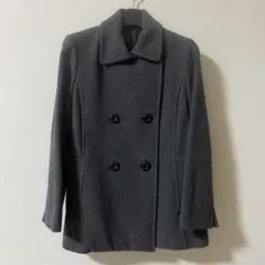 月末特価！GEORGES RECH グレー ウール ダブルブレストコート