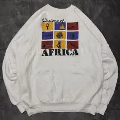 90s USA製　フルーツオブザルーム　スウェット　トレーナー　プリント　古着