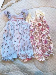 NEXT 花柄　ロンパース 2枚セット