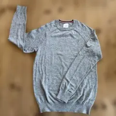H&M グレー ラウンドネックニットセーター XS