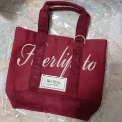 Herlipto mini tote ルミネ限定トートバッグ ローズ ピンク - メルカリ