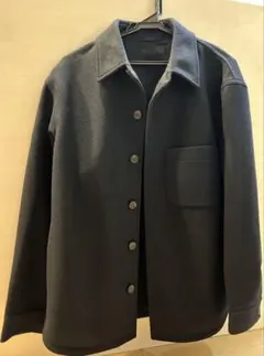 UNIQLO オーバーシャツジャケット　ネイビー　Lサイズ