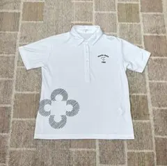 ド*ン様 【未使用級】マリクレール ゴルフ ポロシャツ LL ドット柄 大きいサ