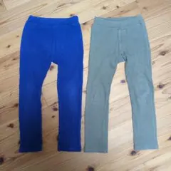 青、カーキ 120レギンス 2点セットおまけ付き
