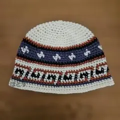 a206　春夏～　クラッシャーハット クロシェハット　ニット帽 コットン他