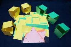 立方体展開図11パターン ラミネート - メルカリ