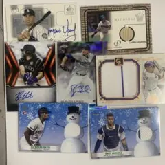 topps auto relic セット　7枚