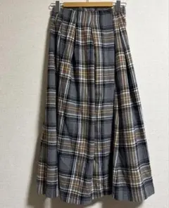 ACLENT アクレント　Volume wrap check skirt