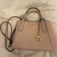 マイケルコース MICHAELKORS レザー ショルダーバッグ ベージュピンク