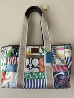 【匿名発送】COACH パッチワーク トートバッグ 中型