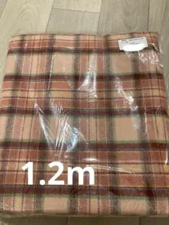 c&s購入先染めチェックのウールピンク系 1.2m