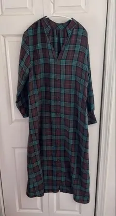 ユナイテッドアローズ　GREEN LABEL チェック柄シャツワンピース