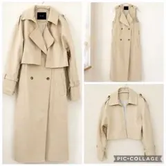 allurevilleアルアバイル 3WAYトレンチコート　ベルト欠品　定価5万のサムネイル