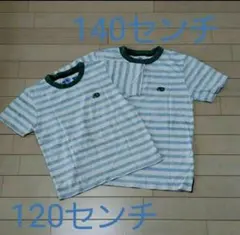 ボーダーTシャツ 2枚セット 120cm 140cmのサムネイル