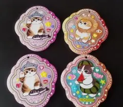 泣きの最終【新品未使用】モフキャラクターキーホルダープレートパーツ4個セット