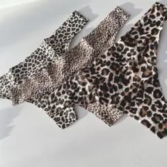 ヒョウ柄 Tバック3枚セット 新品未使用 豹柄 茶色 セクシー 記念日 誕生日